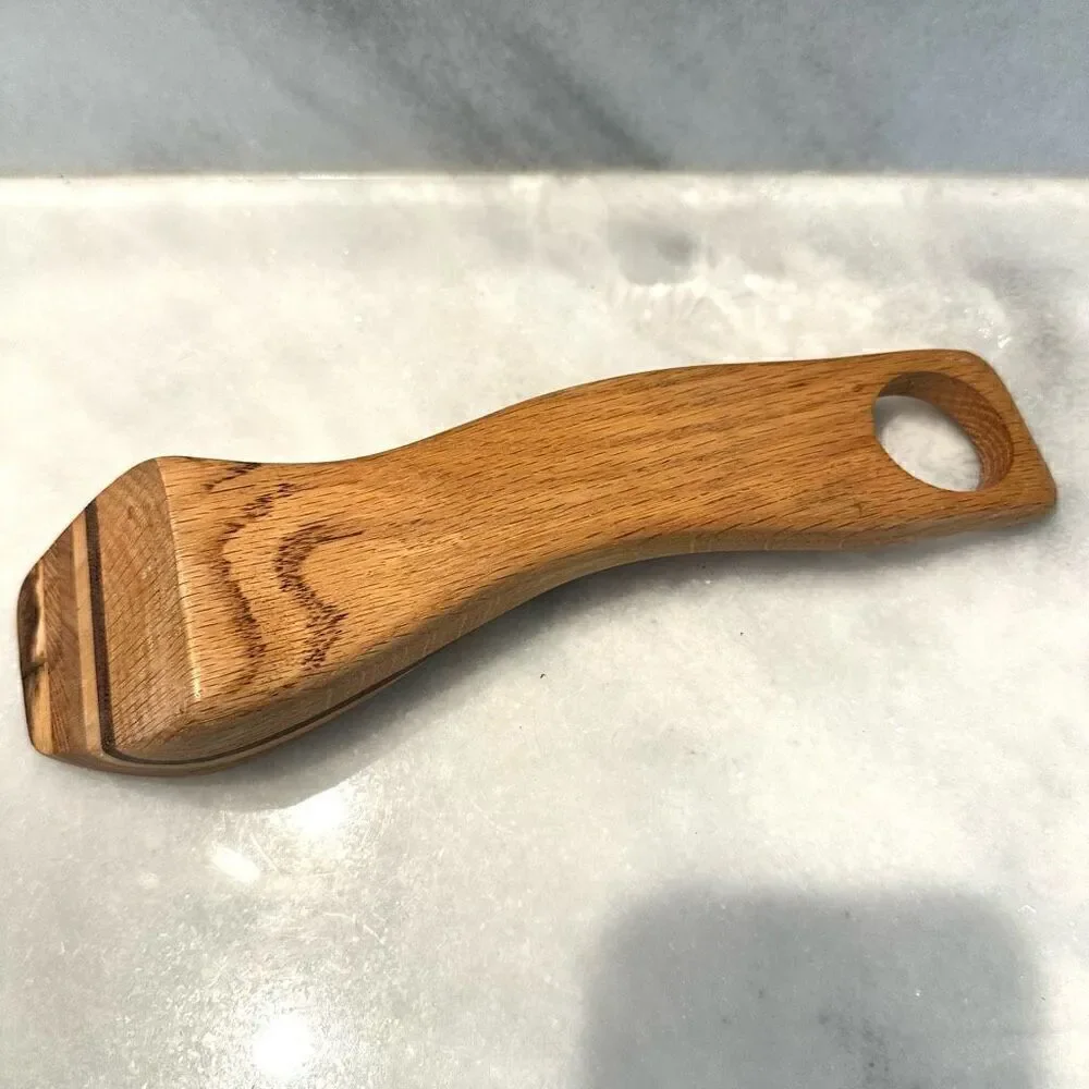 Handmade Handcarved Balancing Gravity Wooden Wine Stand Art or Rack Great Gift